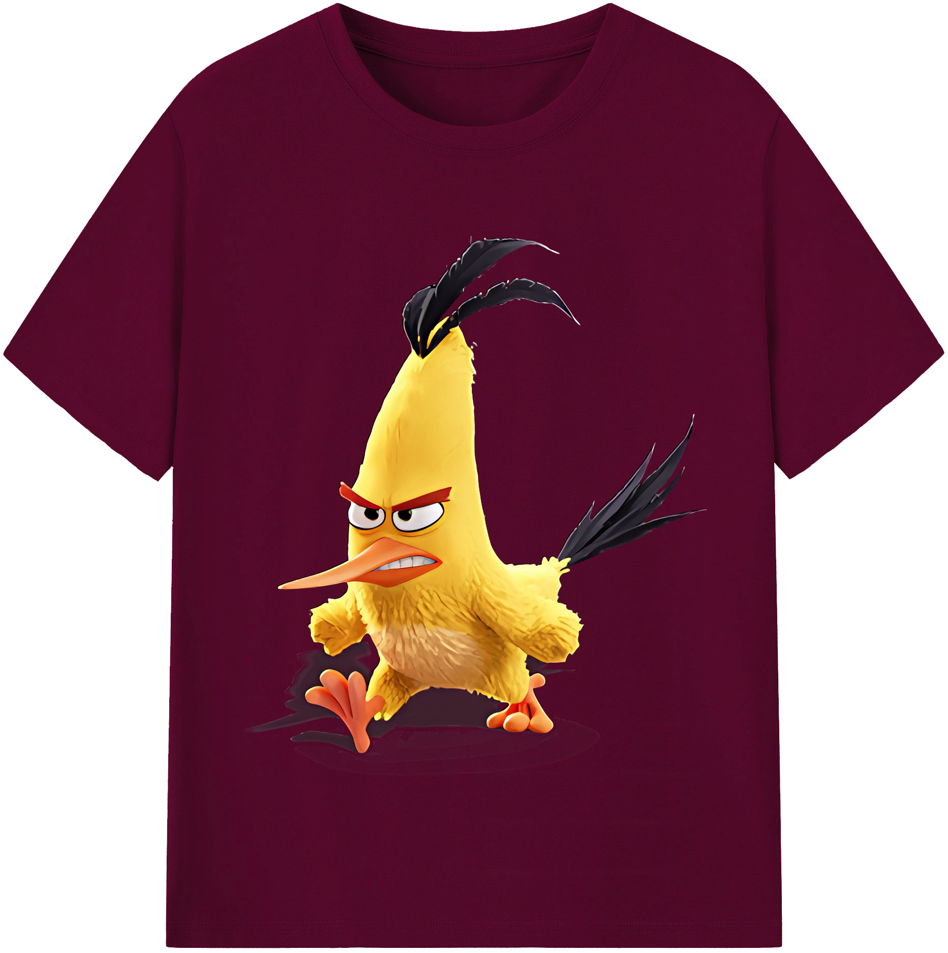 （画像用） Angry Birds アングリーバード レディースカジュアルプリントTシャツ（綿100％）